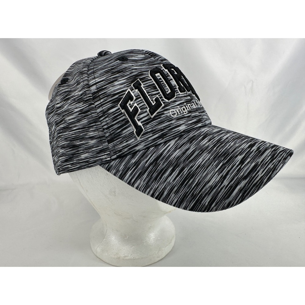 Robin Ruth Florida Hat Mens OSFM Black Grey Space Dye Baseball Cap Adjustable